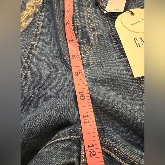 Cult Gaia x GAP High Rise Stride Chain Jean Pantolon NWT size 28/6 - Picture 6 of 13